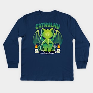 Cathulhu Kids Long Sleeve T-Shirt